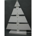 High Quality Christmas Wooden Tree in White Color Outdoor Display